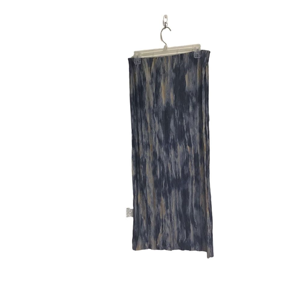 Topshop Blue and Gold Patterned Long Skirt Women's Size 10‎